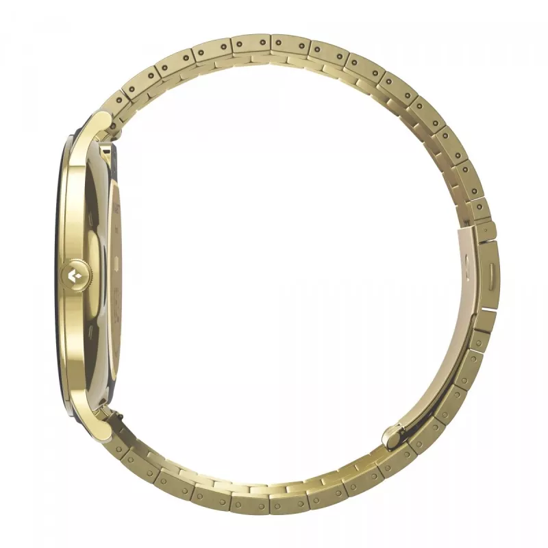 Išmanusis laikrodis Garett Verona 2 Gold Steel su Bluetooth ir širdies ritmo matuokliu