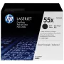 HP 55X 2 rinkinys didelės išeigos juodi originalūs LaserJet tonerių kasetės
