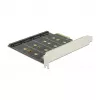 DeLOCK 89888 vidinė PCIe sąsajos plokštė su 4 M.2 lizdais SATA diskams