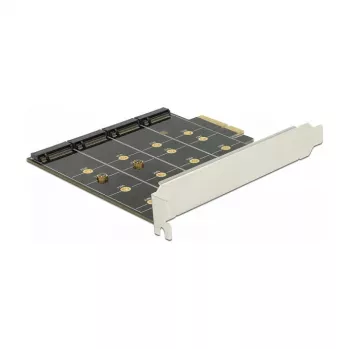 DeLOCK 89888 vidinė PCIe sąsajos plokštė su 4 M.2 lizdais SATA diskams