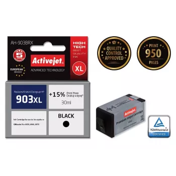Rašalas Activejet AH-903BRX (HP 903XL T6M15AE pakaitalas; Premium; 30 ml; juoda)