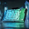 EKWB EK-Quantum Vector³ Suprim RTX 5090 GPU vandens aušintuvas, D-RGB, galinė plokštė - akrilas