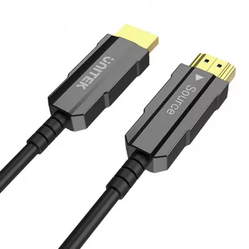 Optinis HDMI kabelis Unitek C11072BK03-7M — 7 m, HDMI 2.0, 4K 60Hz, Kištukas-Kištukas, Juodas