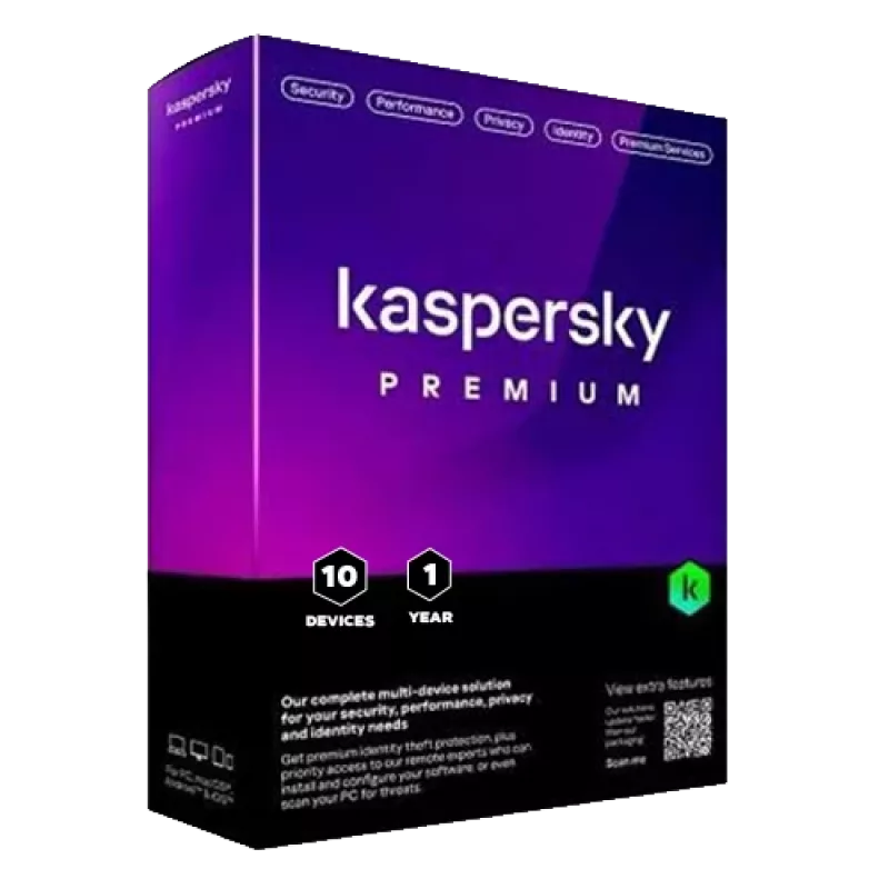 Kaspersky Premium + Klientų aptarnavimas | 10 įrenginių | 1 metai | ES