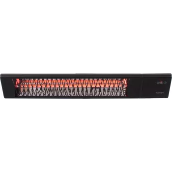 Infragalvas šildytuvas SUNRED PRO25W-SMART, sieninis trikampis tamsus, 2500 W, juodas, IP55