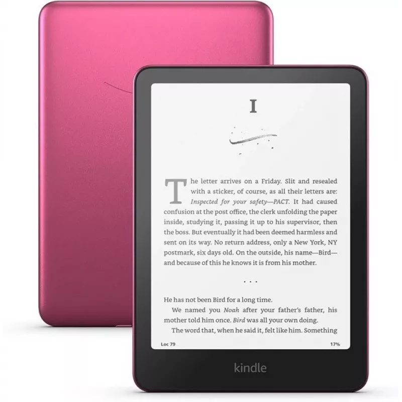 E-skaitmeninė knyga Amazon Kindle Paperwhite Signature Edition 2024 — 7 colių ekranas, 32 GB, IPX8 atsparus vandeniui, USB-C, avietinė