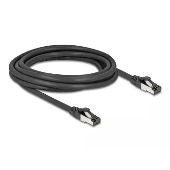Tinklo kabelis DeLOCK 80573 RJ-45 Cat8.1 3 m Juodas