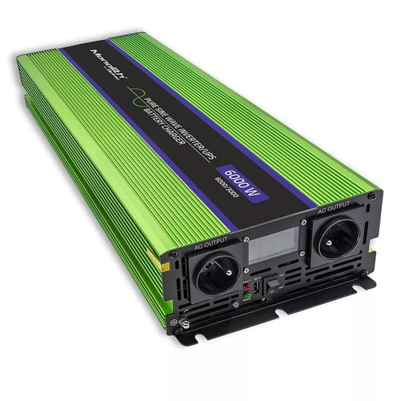Automobilinis keitiklis Qoltec Monolith 6000 W Green 12 V