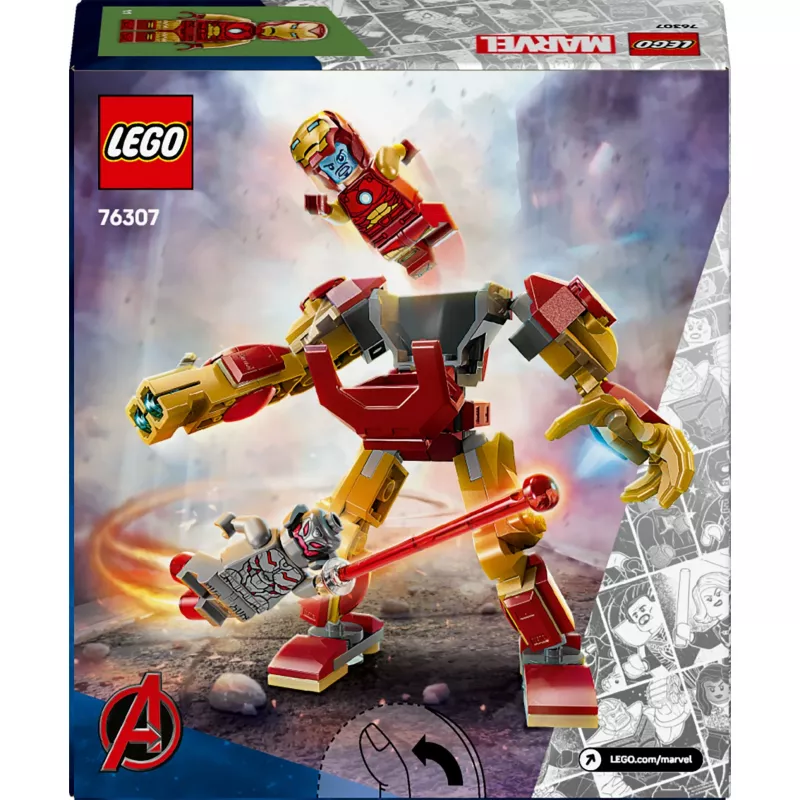 LEGO MARVEL 76307 Geležinio Žmogaus mechas prieš Ultroną