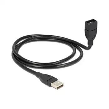 USB kabelis DeLOCK 1 m USB 2.0 USB A juodas