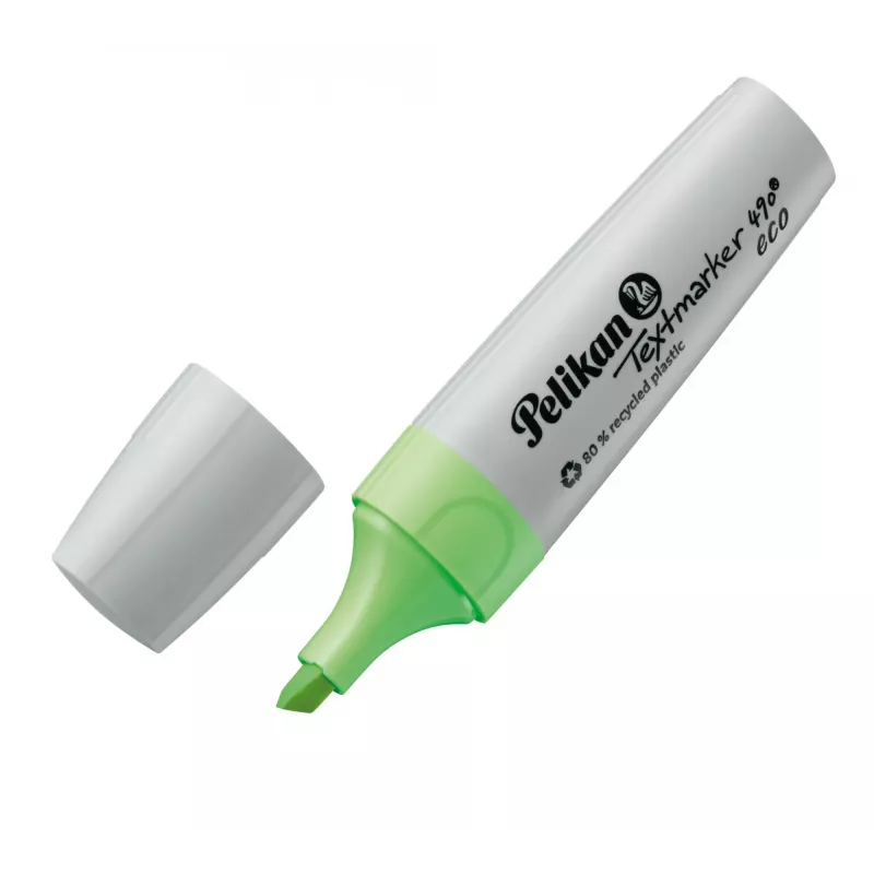 Markeris Pelikan Textmarker 490 eco 4 vnt. Chisel galiukas Žalia Oranžinė Rožinė Geltona