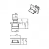 Apsauginis dangtelis USB Mini-B lizdui DeLOCK 64011