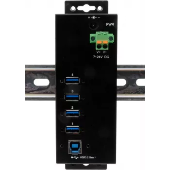 USB šakotuvas Exsys EX-1505HMVS 4 prievadų USB 3.2 Gen 1 su 15 kV ESD apsauga