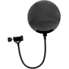 Omnitronic 60006250 metalinis pop filtras juodas, apvalus tinklelis