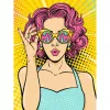 Ravensburger kūrybinis rinkinys CreArt ART Collection Canvas Edition – Moteris rožine spalva (PopArt)