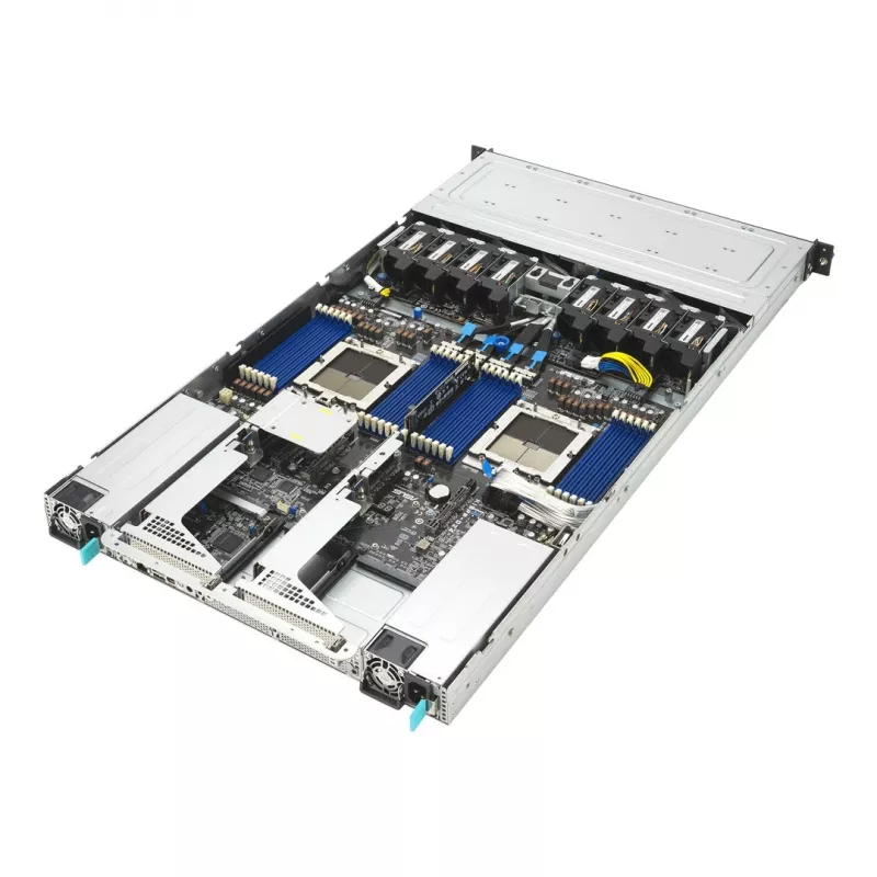 Rack 1U stalinis kompiuteris ASUS ExperCenter Pro ERA100A B6 — Intel Core i5, 8 GB DDR5, 4×2,5 colio vietos, 500 W maitinimo šaltinis, 1×PCIe 5.0 x16, 3×RJ-45