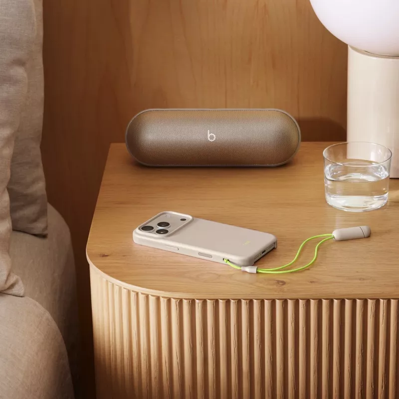 Dėklas su atrama Apple iPhone 17 Pro MagSafe Camera Control Lime Stone