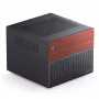 Jonsbo N4 Microtower korpusas juodas, tvirtas plieninis kompaktiškas PC korpusas