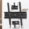 Sieninis TV laikiklis MACLEAN MC-748A VESA 100x100–400x400 mm Pakreipiamas Juodas Krovinys iki 45 kg