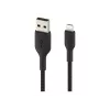 Belkin USB-A–Lightning pintas kabelis 15 cm juodas