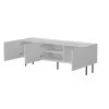 Spintelė televizoriui Cama LUCCA 3D 165×40×59 cm, balta, medžio drožlių plokštės viršus