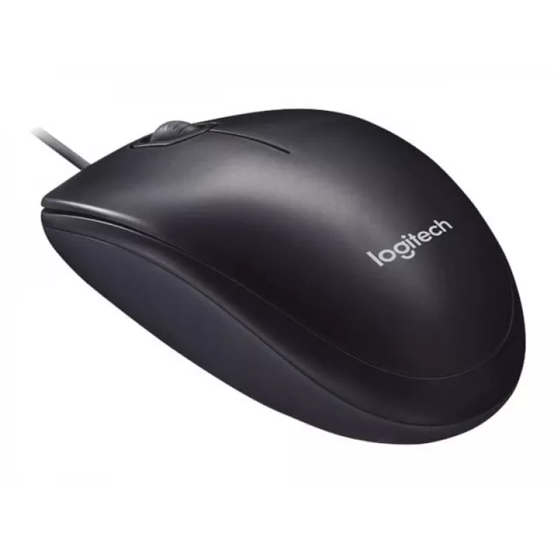 Logitech M90 laidinė optinė biuro pelė — 1000 DPI, ambidekstrinė, USB Type-A, juoda