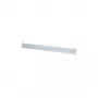 APRA 19 inch aklina plokštė 1HE plastikinė šviesiai pilka 10 vnt. 21-3156-30
