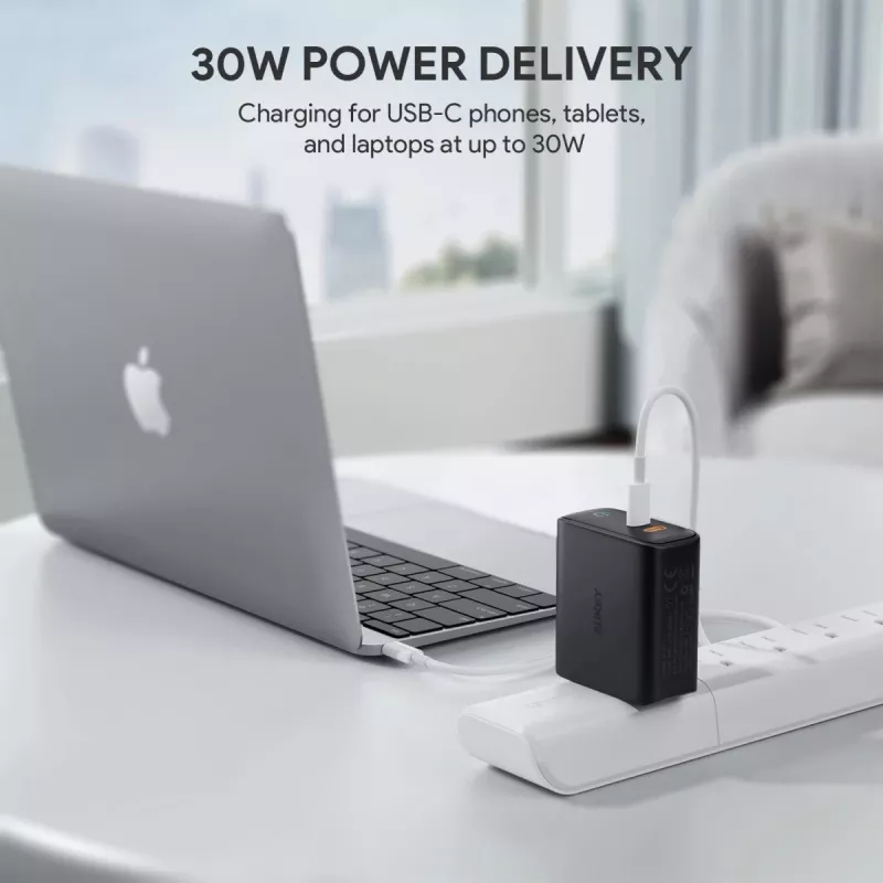 AUKEY PA-D2 mobiliojo įrenginio kroviklis 36W Juodas