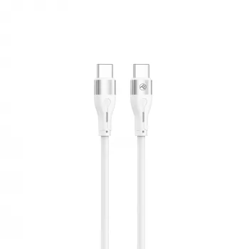 USB Type-C kabelis Tellur TLL155501 1 m, PD 60W, baltas