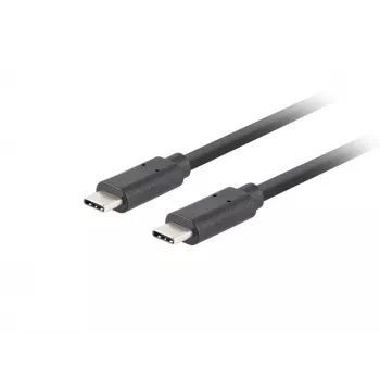 USB C į C laidas LANBERG CA-CMCM-32CU-0018-BK, USB 3.2 Gen 2, 1,8 m, juodas, 100 W PD, 4K vaizdas