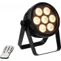LED prožektorius EUROLITE 7C-7 Silent Slim 7W RGB