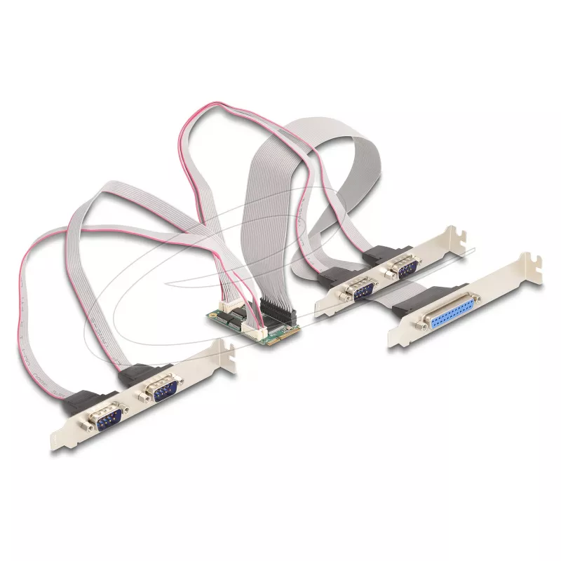 Vidinė Mini PCIe sąsajos plokštė DELOCK 95279 — Serial RS-232, 460.8 Kbit/s, FIFO 256 B