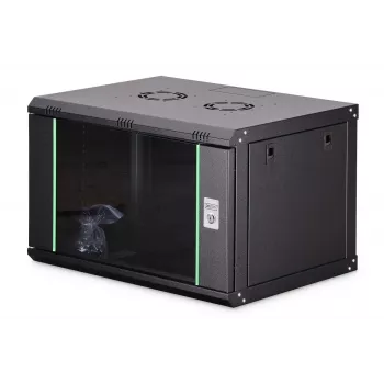 Sieninis 19 colių stovo spintas DIGITUS Dynamic-N DN-37101 — 7U, 600x450 mm, IP20, rakinamas, nesurinktas