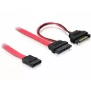 SATA kabelis DeLOCK 84418 0,5 m Raudonas