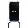 Telefono dėklas-pakabukas Lookabe iPhone 7/8 Plus – auksinis su žaliu dirželiu