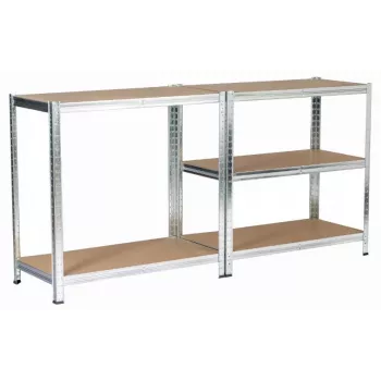 Metalinė lentynų sistema sidabrinė 180x90x40 cm