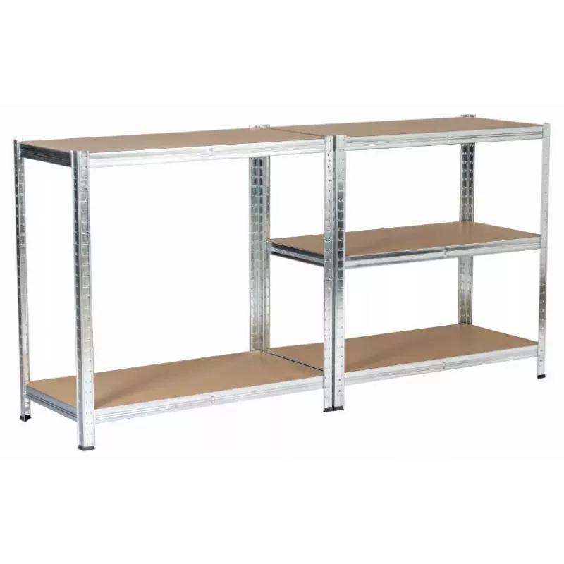 Metalinė lentynų sistema sidabrinė 180x90x40 cm