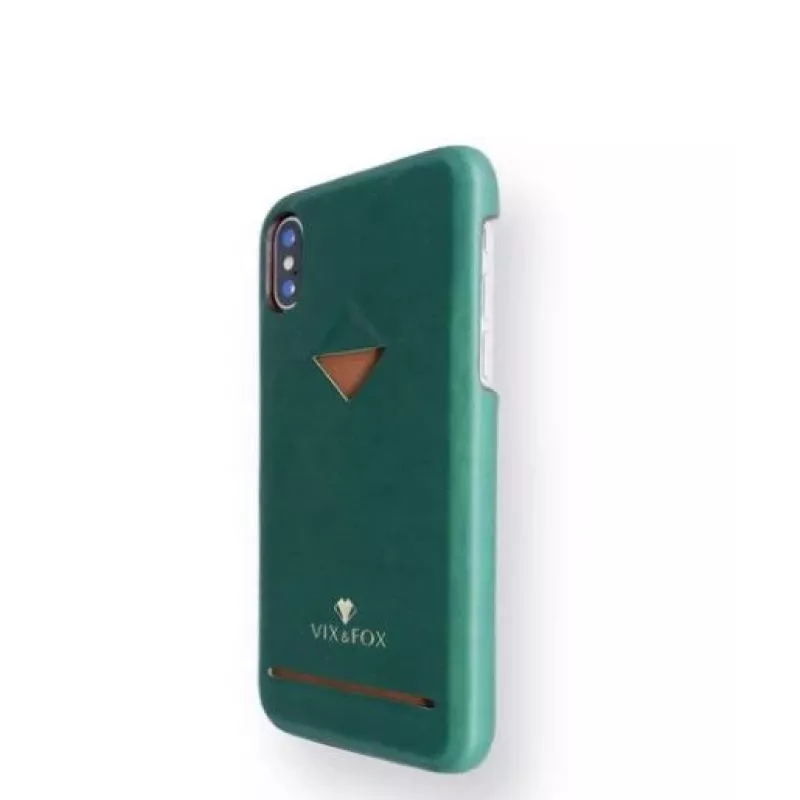 VixFox galinė dėklas Samsung S9 su kortelių kišene, miško žalia