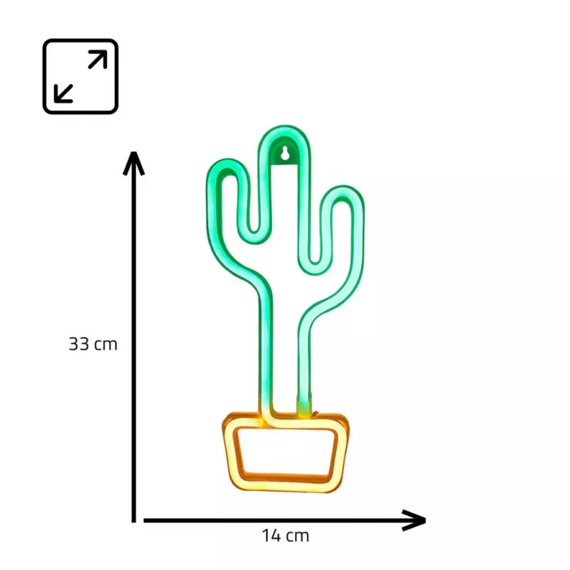 Dekoratyvinis neoninis ženklas MANTA SNL07GNT Cactus Green Yellow