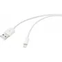 Renkforce USB laidas USB 2.0 USB-A kištukas, Apple Lightning kištukas 3,00 m Baltas (matinis) RF-5724088