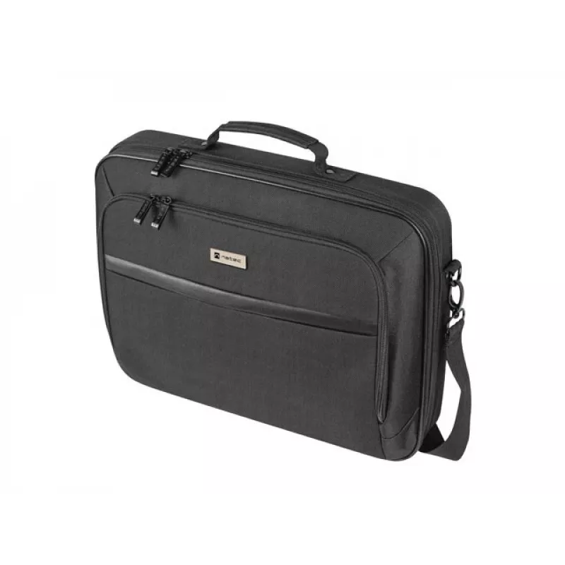 Portfelis NATEC Boxer Lite 39,6 cm (15,6 col.) – poliesteris, 2 skyriai, petneša, 410×305×65 mm, 750 g