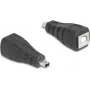 Lyties keitiklis DeLOCK 67200 Mini USB į USB Type-B juodas