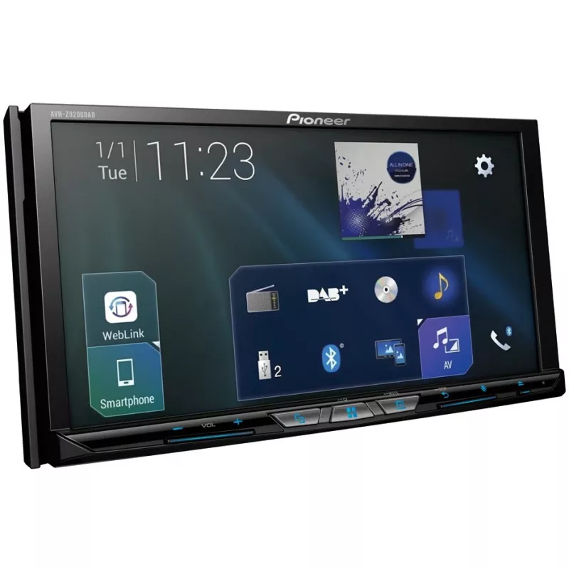 Pioneer AVH-Z9200DAB 2 DIN multimedijos imtuvas, juodas, 50 W, 4.0 kanalai