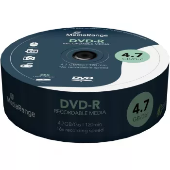 MediaRange 25 vnt. DVD-R 4,7 GB 120 min. 16x ritė MR403