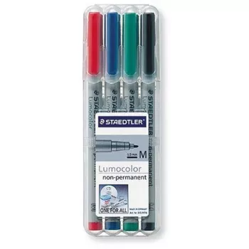 Markeris Staedtler 315 WP4 juoda mėlyna žalia raudona