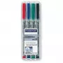 Markeris Staedtler 315 WP4 juoda mėlyna žalia raudona