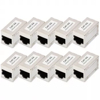 Digitus CAT 6A modulinės movos ekranuotos 10 vnt. RJ-45 auksuoti kontaktai