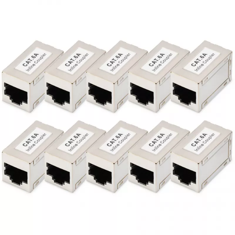 Digitus CAT 6A modulinės movos ekranuotos 10 vnt. RJ-45 auksuoti kontaktai