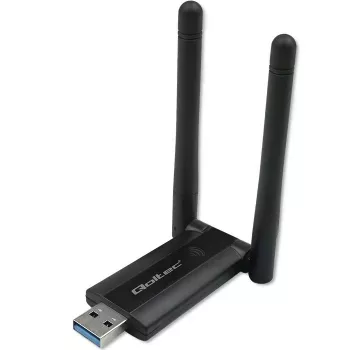 Greitas belaidis USB dviejų juostų Wi-Fi adapteris su 2 antenomis