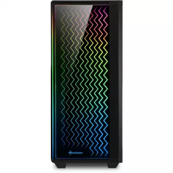 Sharkoon RGB LIT 200 Midi Tower kompiuterio korpusas, juodas